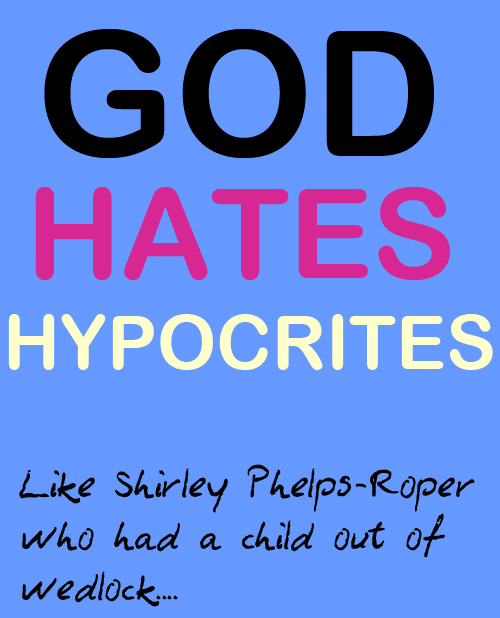 God Hates Hypocrites Sign