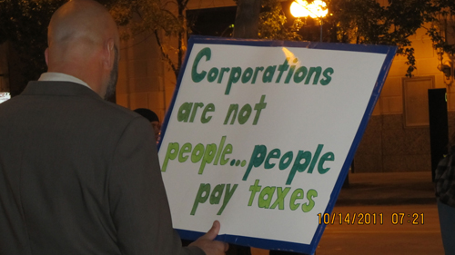 Occupy Dayton Protest Sign