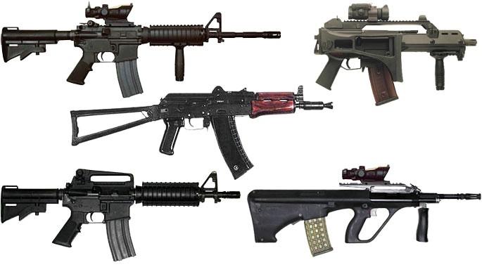 Assault Rifle Collage