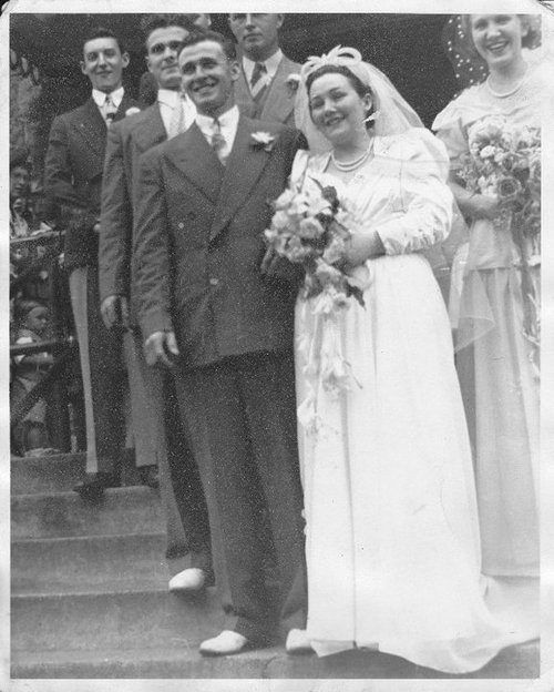 Noonie and Willie on their Wedding Day