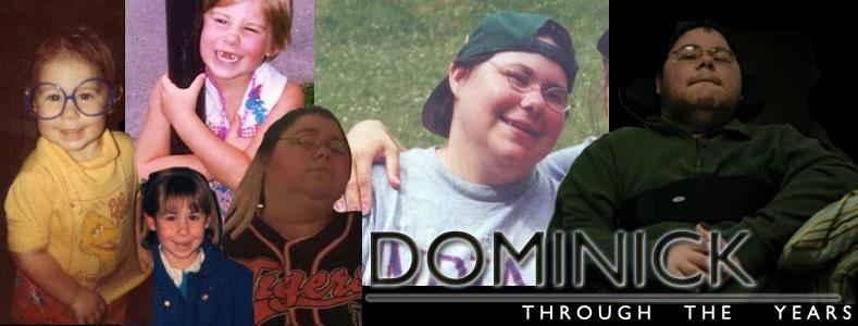 Various photos of Dominick, through the years, in a collage